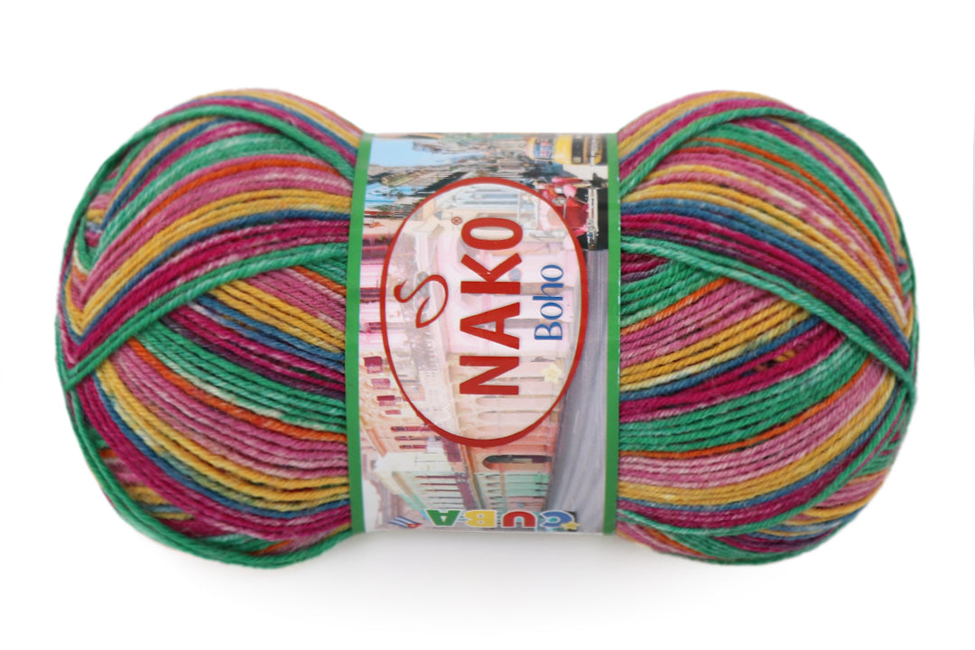 Nako Boho, 41 colors, 3.5 oz / 437 yards