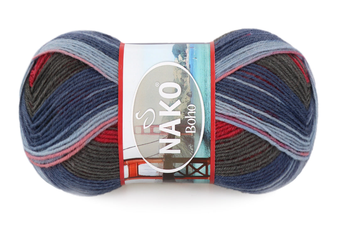 Nako Boho, 41 colors, 3.5 oz / 437 yards