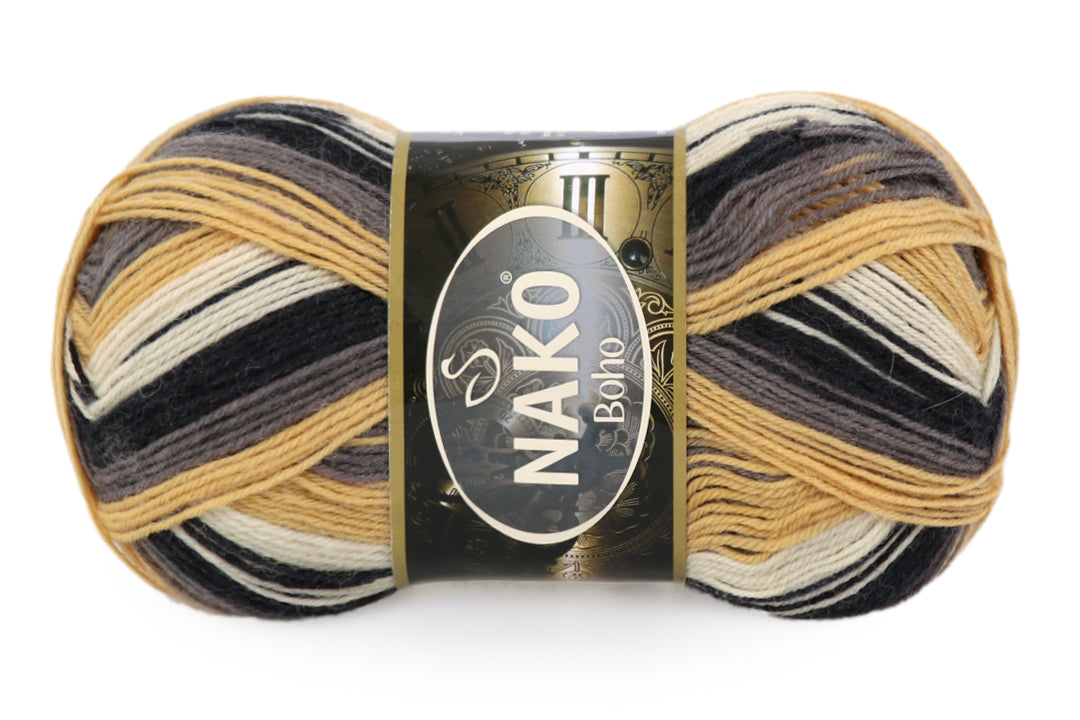 Nako Boho, 41 colors, 3.5 oz / 437 yards