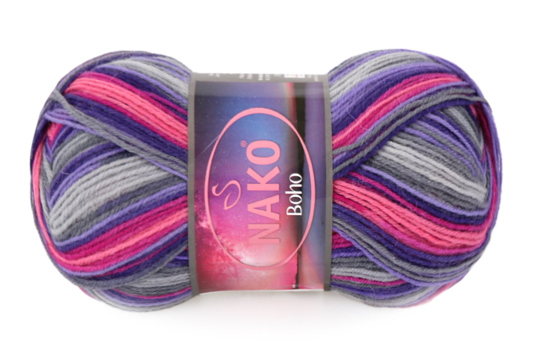 Nako Boho, 41 colors, 3.5 oz / 437 yards
