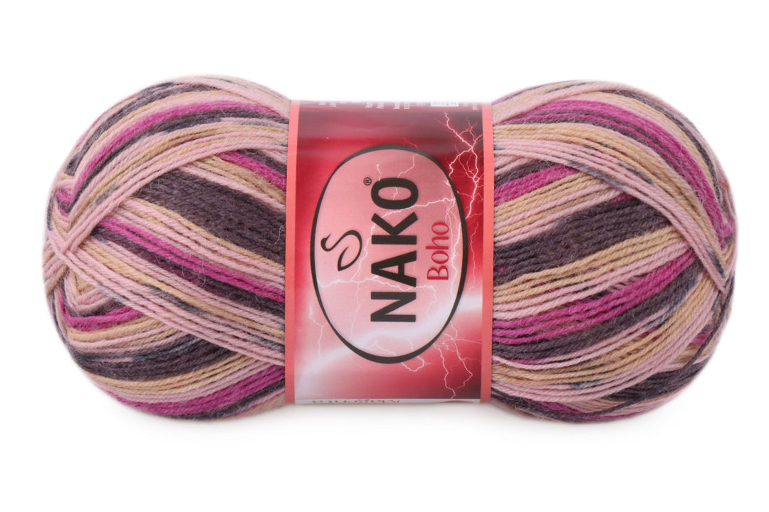 Nako Boho, 41 colors, 3.5 oz / 437 yards