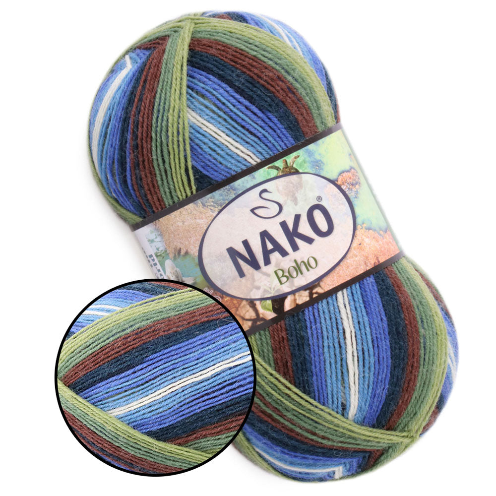Nako Boho, 41 colors, 3.5 oz / 437 yards