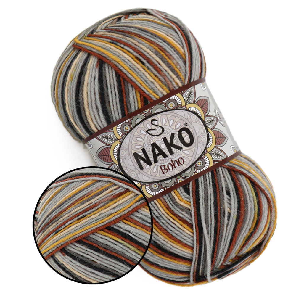 Nako Boho, 41 colors, 3.5 oz / 437 yards