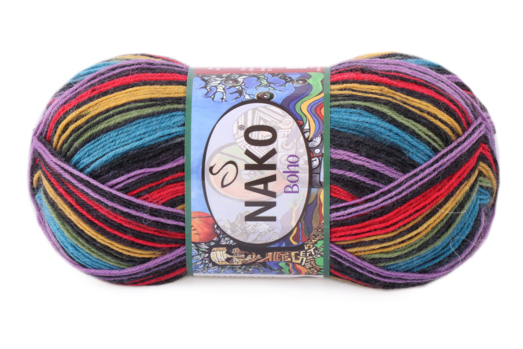 Nako Boho, 41 colors, 3.5 oz / 437 yards