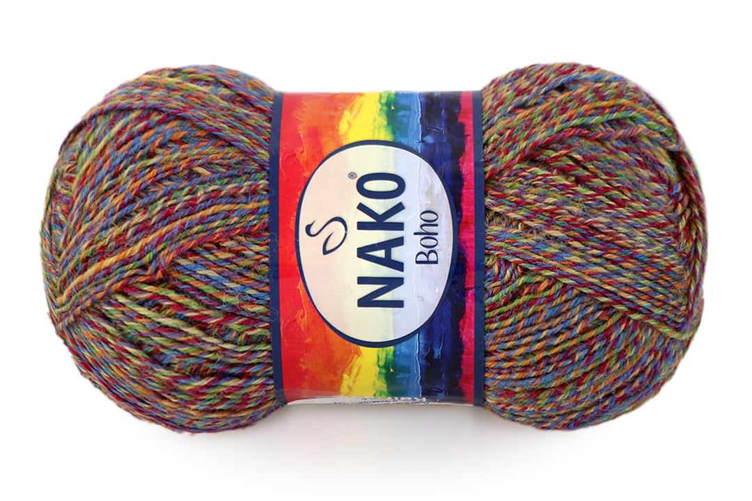 Nako Boho, 41 colors, 3.5 oz / 437 yards