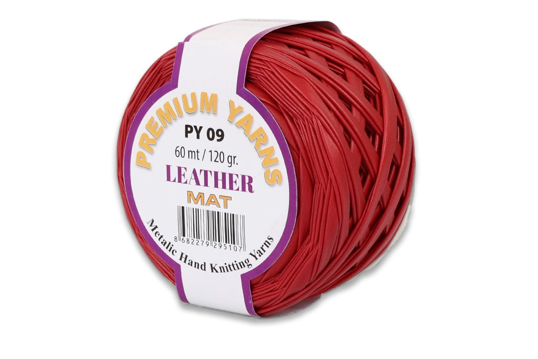 Premium Yarns Leather Mat, 7 colors, 4.2 oz / 66 yards