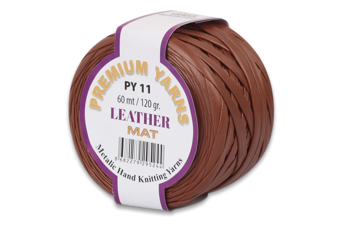 Premium Yarns Leather Mat, 7 colors, 4.2 oz / 66 yards