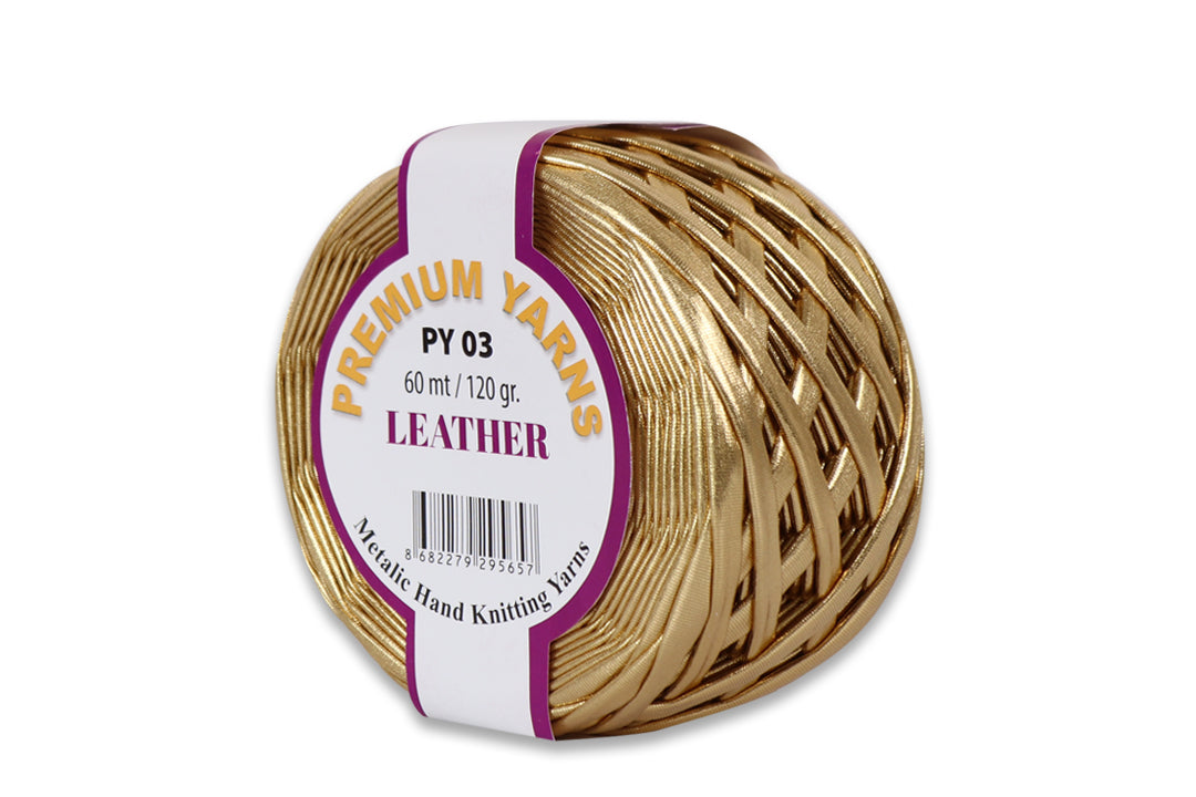 Premium Yarns Leather, 6 colors, 4.23 oz / 65.6 yards