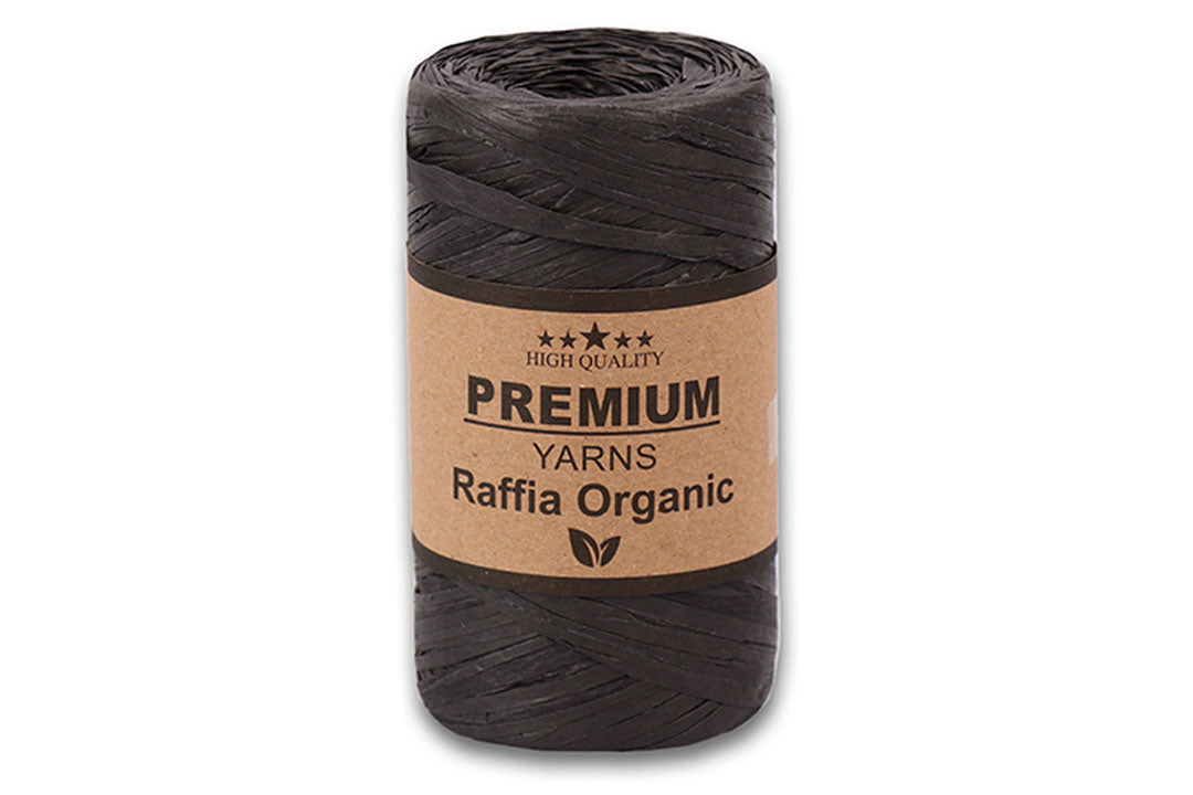Premium Yarn Raffia Organic, 15 colors, 5.2 oz / 251 yards