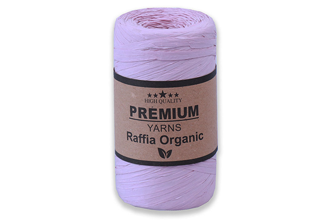 Premium Yarn Raffia Organic, 15 colors, 5.2 oz / 251 yards