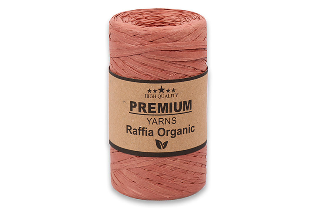 Premium Yarn Raffia Organic, 15 colors, 5.2 oz / 251 yards