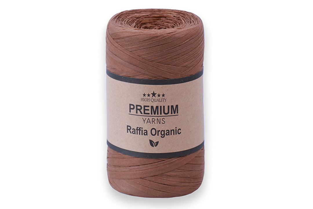 Premium Yarn Raffia Organic, 15 colors, 5.2 oz / 251 yards