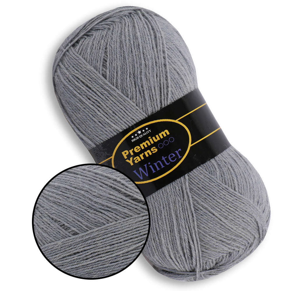 Premium Yarn Winter, 9 colors, 3.5 oz / 448 yards