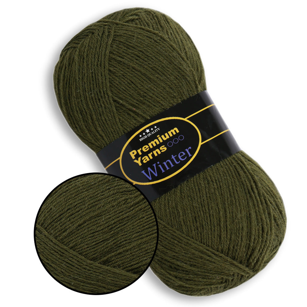 Premium Yarn Winter, 9 colors, 3.5 oz / 448 yards