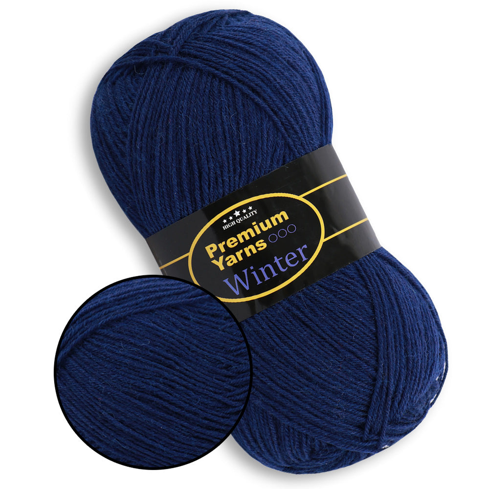 Premium Yarn Winter, 9 colors, 3.5 oz / 448 yards