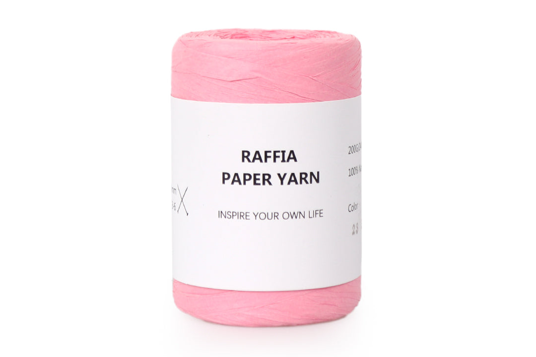 Paper Raffia Yarn, 6 Colors, 100% Paper Fiber, 7 oz / 262 yards