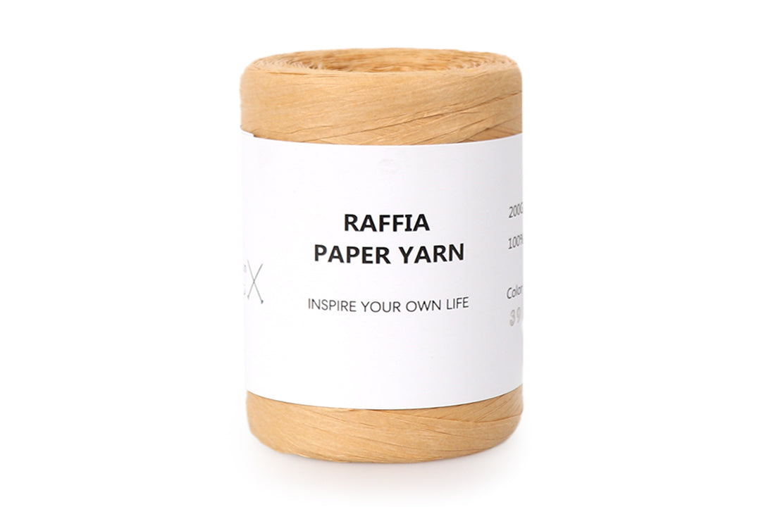 Paper Raffia Yarn, 6 Colors, 100% Paper Fiber, 7 oz / 262 yards