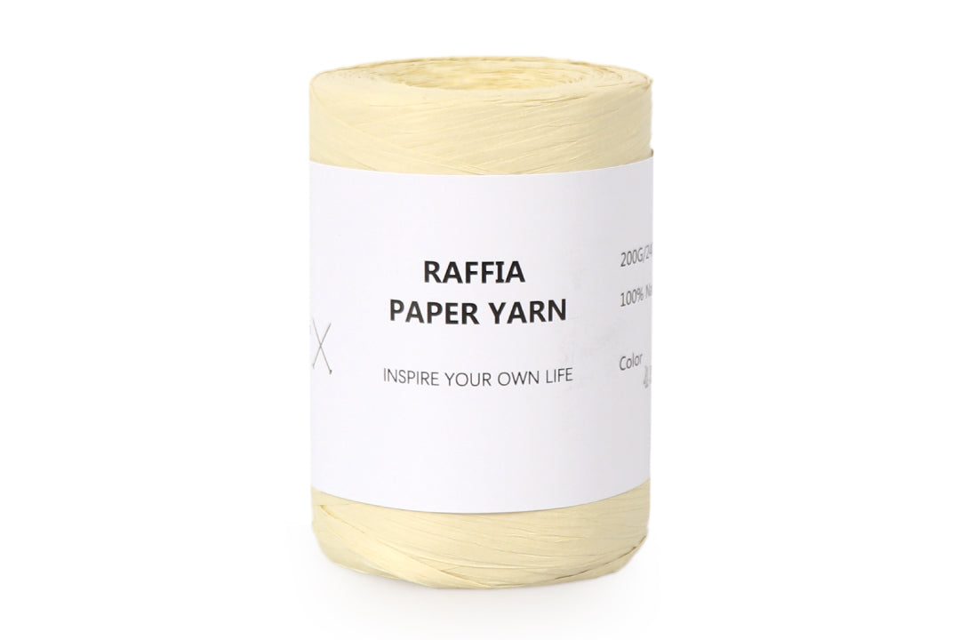 Paper Raffia Yarn, 6 Colors, 100% Paper Fiber, 7 oz / 262 yards
