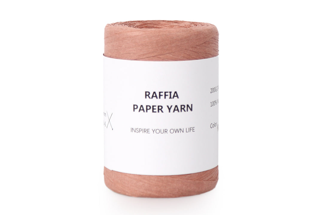 Paper Raffia Yarn, 6 Colors, 100% Paper Fiber, 7 oz / 262 yards