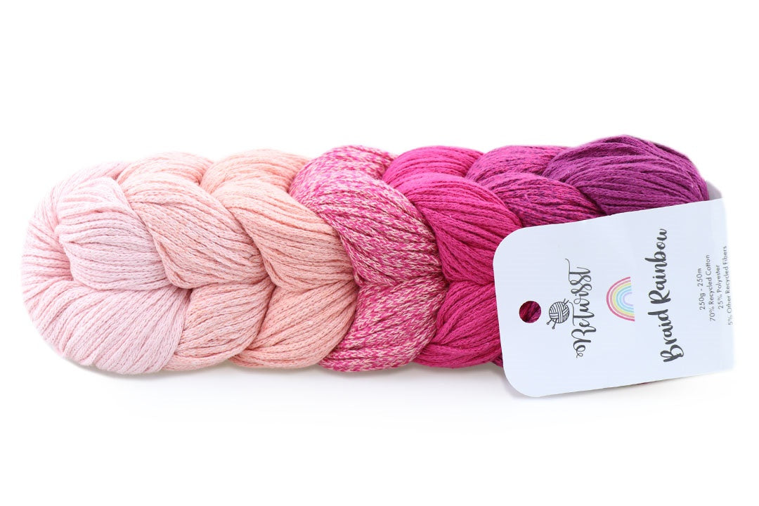 ReTwisst Braid Rainbow, 12 colors, 8.8 oz / 273 yards