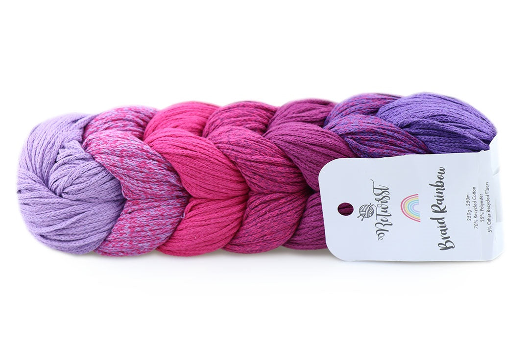 ReTwisst Braid Rainbow, 12 colors, 8.8 oz / 273 yards