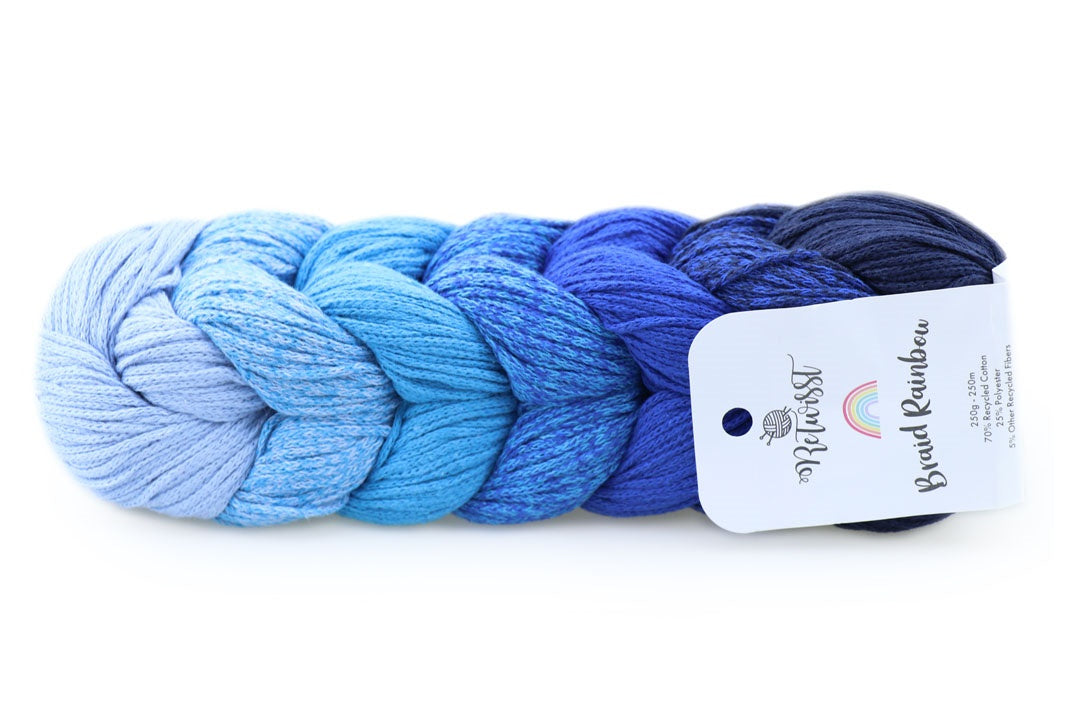 ReTwisst Braid Rainbow, 12 colors, 8.8 oz / 273 yards