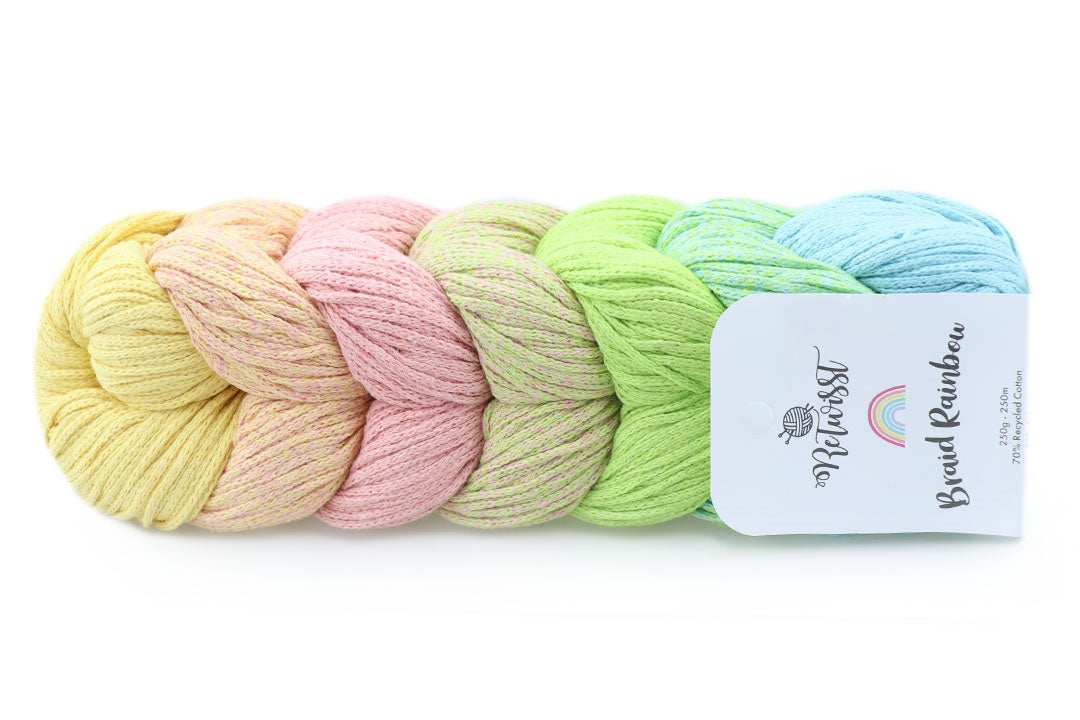 ReTwisst Braid Rainbow, 12 colors, 8.8 oz / 273 yards