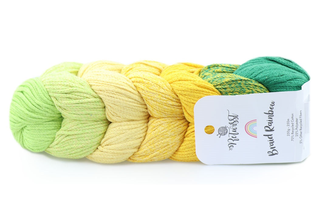ReTwisst Braid Rainbow, 12 colors, 8.8 oz / 273 yards