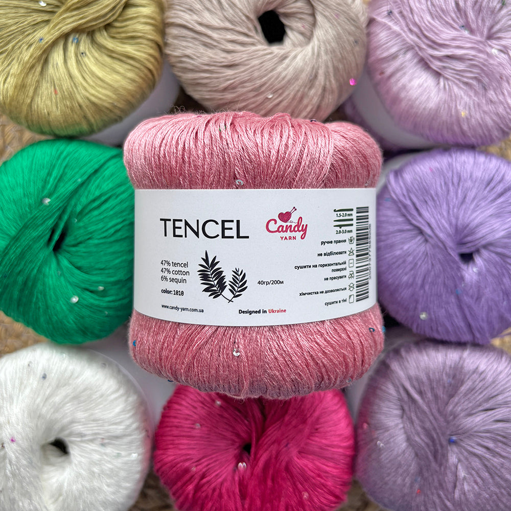 Candy-Yarn Tencel, 13 colors, 1.76 oz / 197 yds
