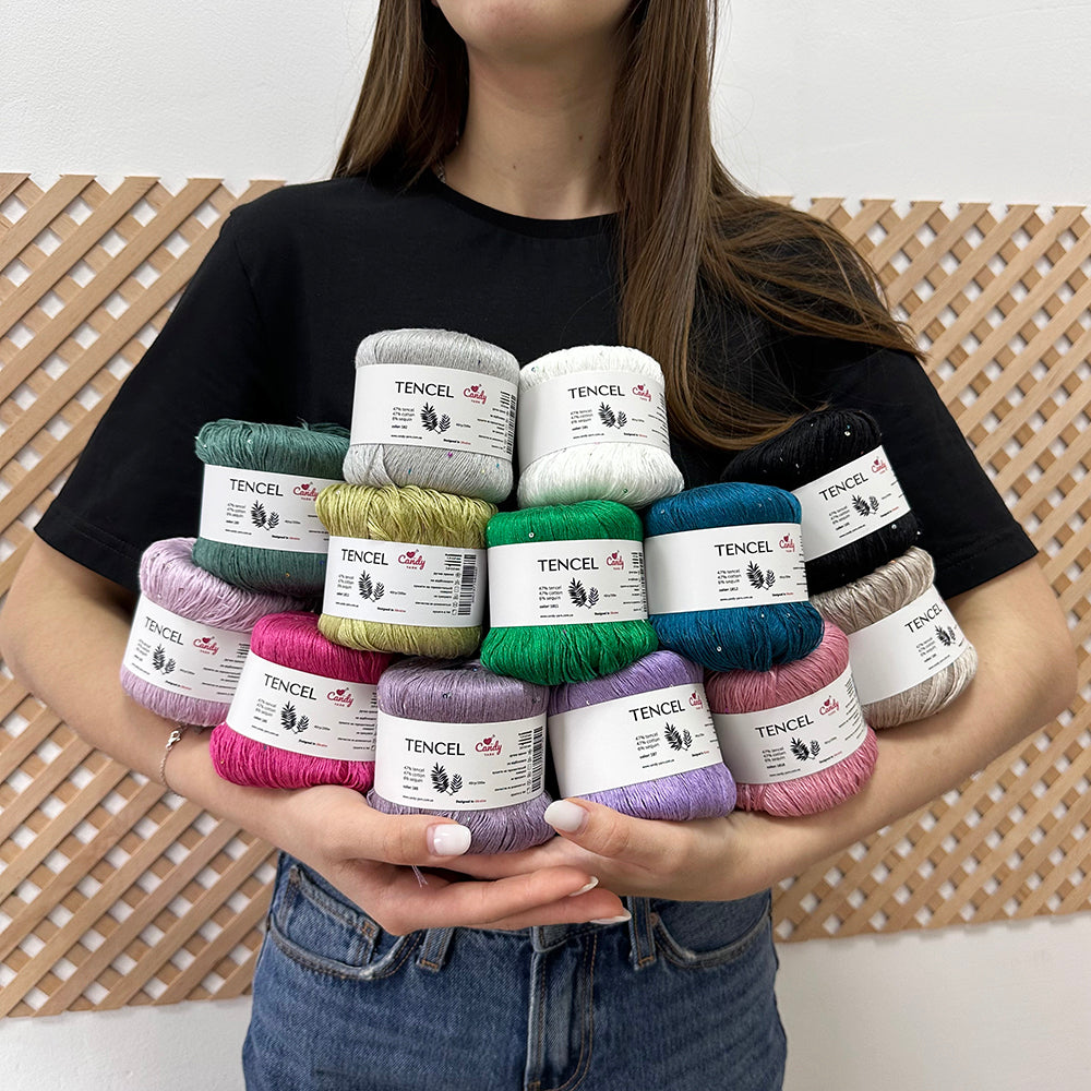 Candy-Yarn Tencel, 13 colors, 1.76 oz / 197 yds