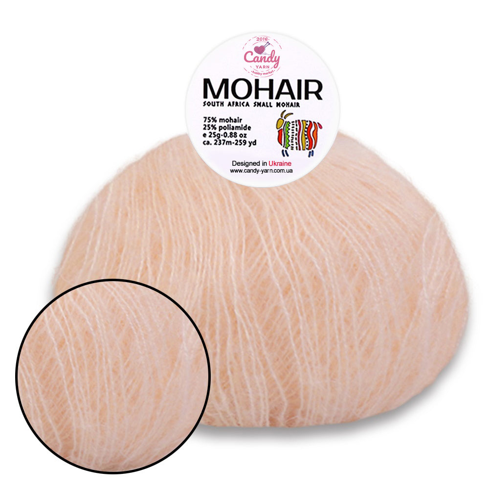 Candy-Yarn Mohair, 10 colors, 0.99 oz / 259 yards