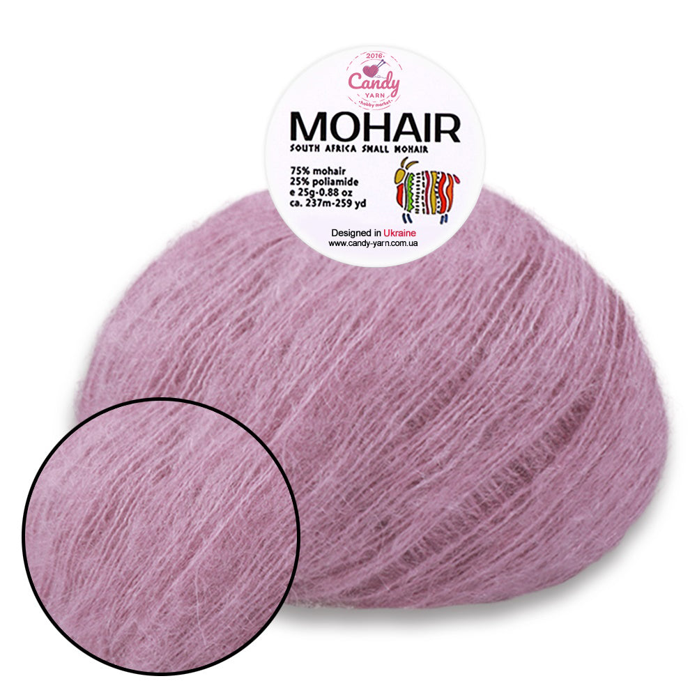 Candy-Yarn Mohair, 10 colors, 0.99 oz / 259 yards