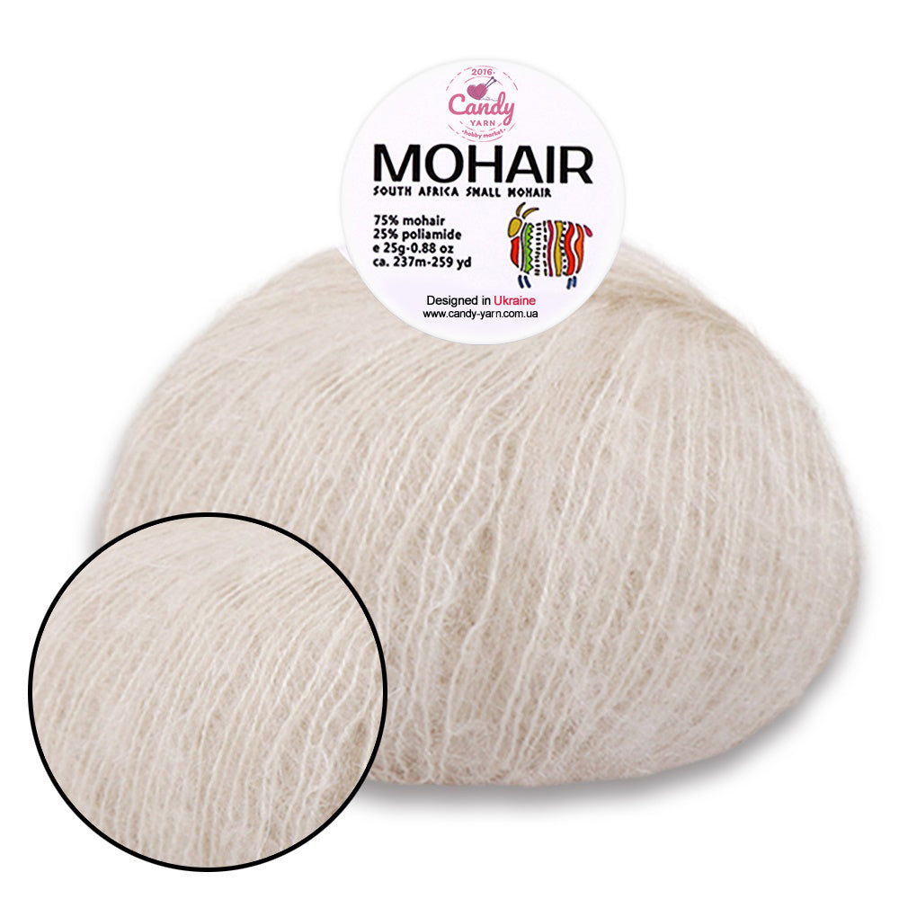 Candy-Yarn Mohair, 10 colors, 0.99 oz / 259 yards