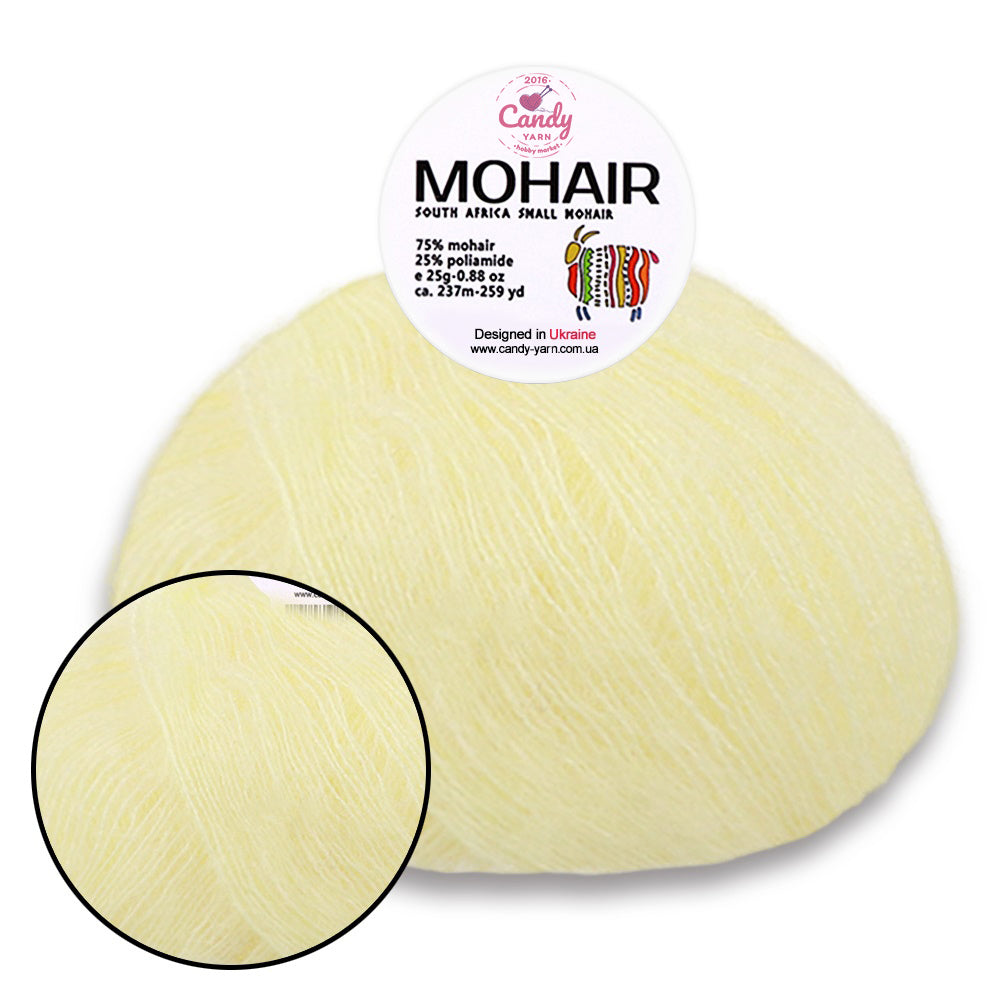 Candy-Yarn Mohair, 10 colors, 0.99 oz / 259 yards