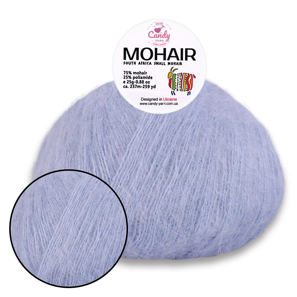 Candy-Yarn Mohair, 10 colors, 0.99 oz / 259 yards