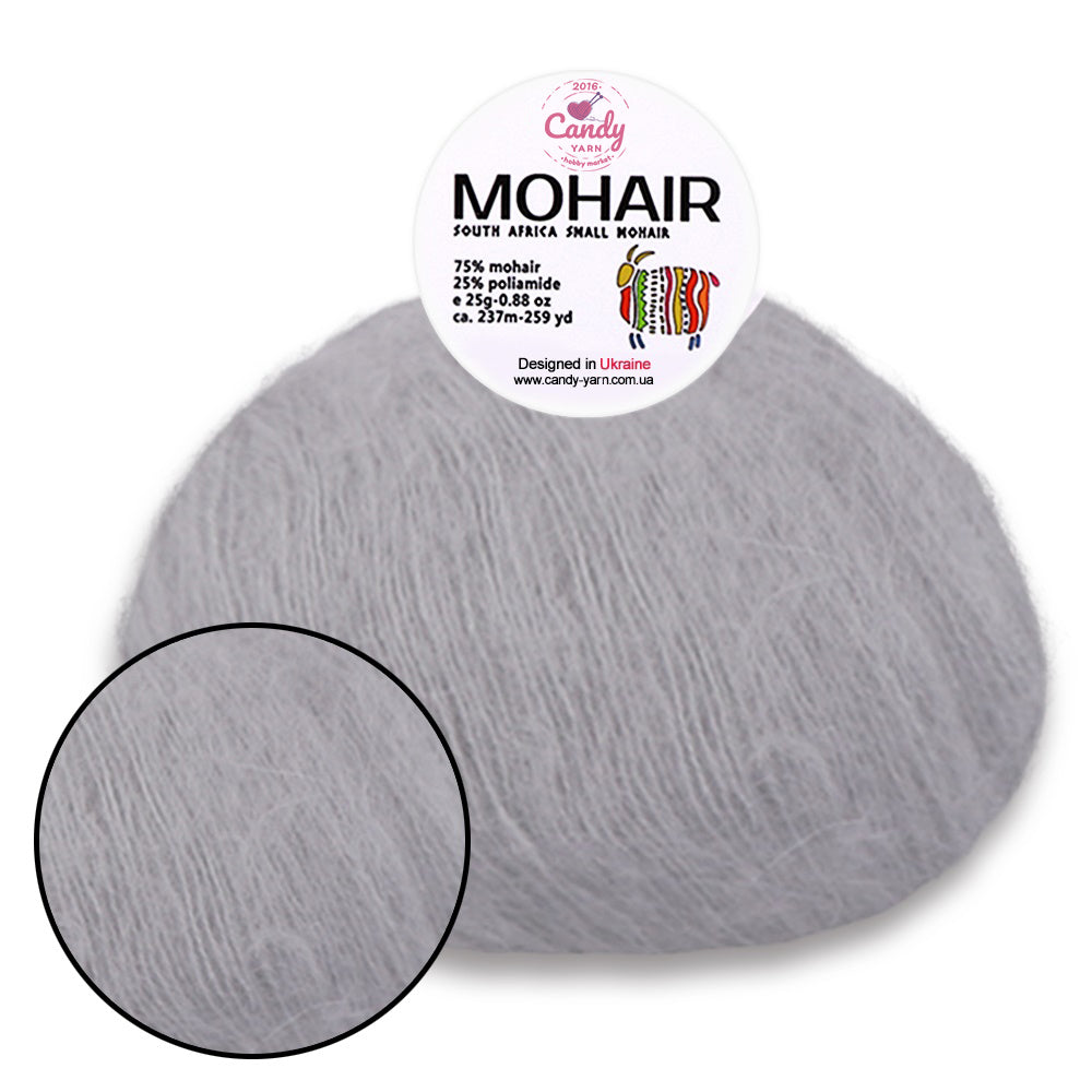 Candy-Yarn Mohair, 10 colors, 0.99 oz / 259 yards