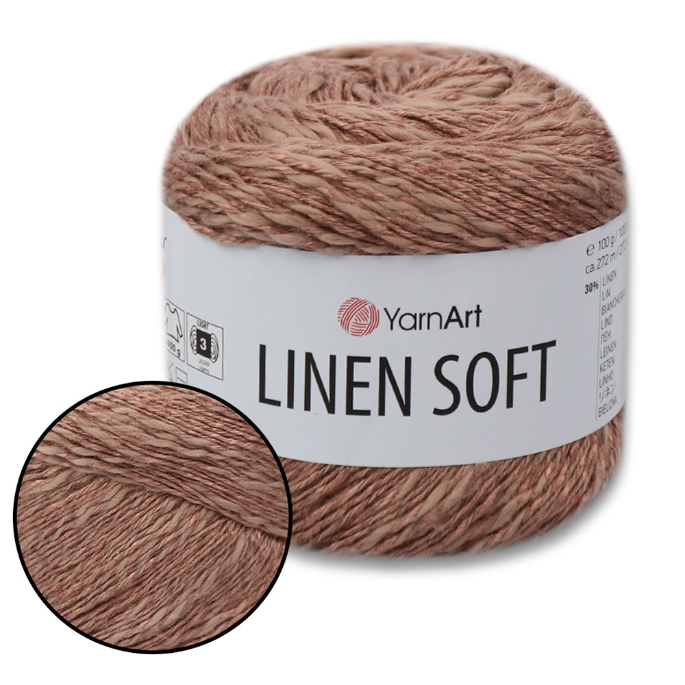 YarnArt Linen Soft, 22 Colors, 3.52 oz / 297 yds