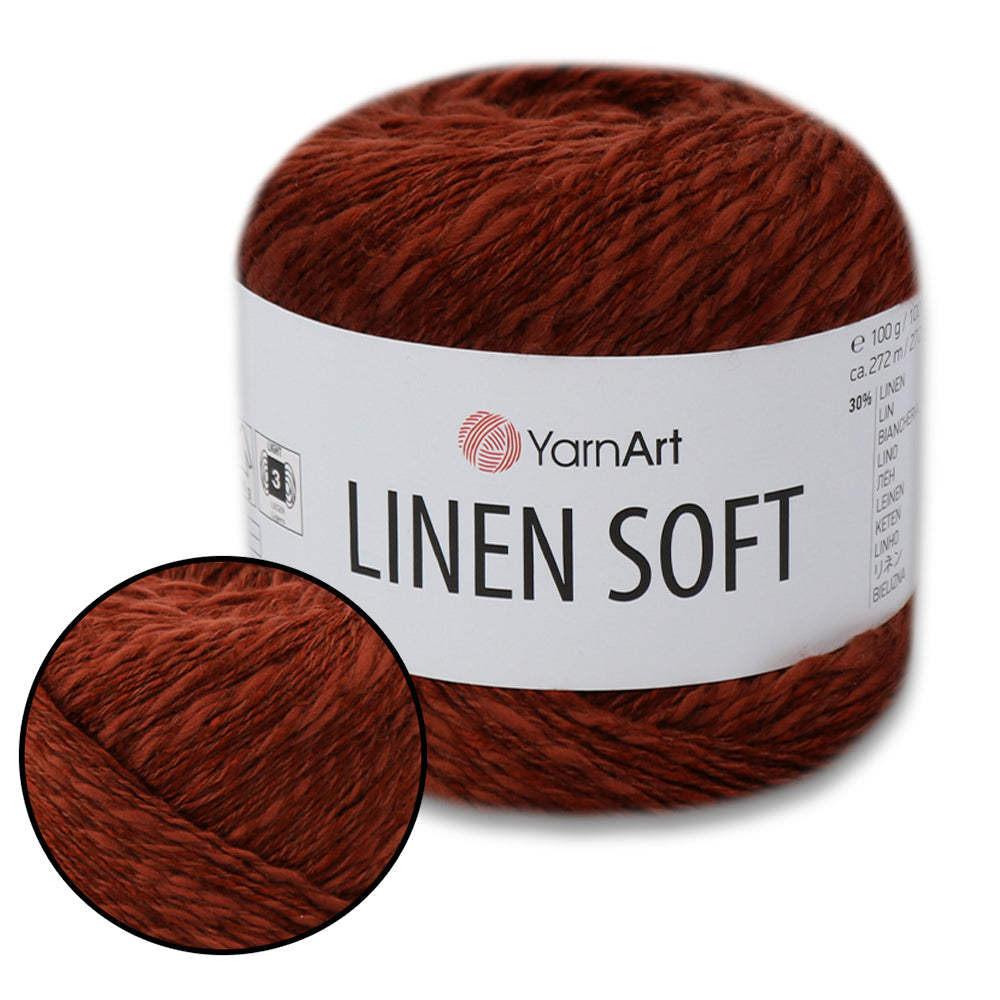 YarnArt Linen Soft, 22 Colors, 3.52 oz / 297 yds