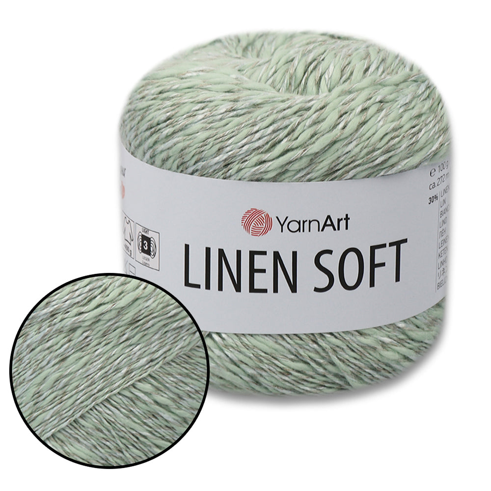 YarnArt Linen Soft, 22 Colors, 3.52 oz / 297 yds