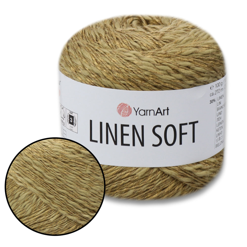 YarnArt Linen Soft, 22 Colors, 3.52 oz / 297 yds