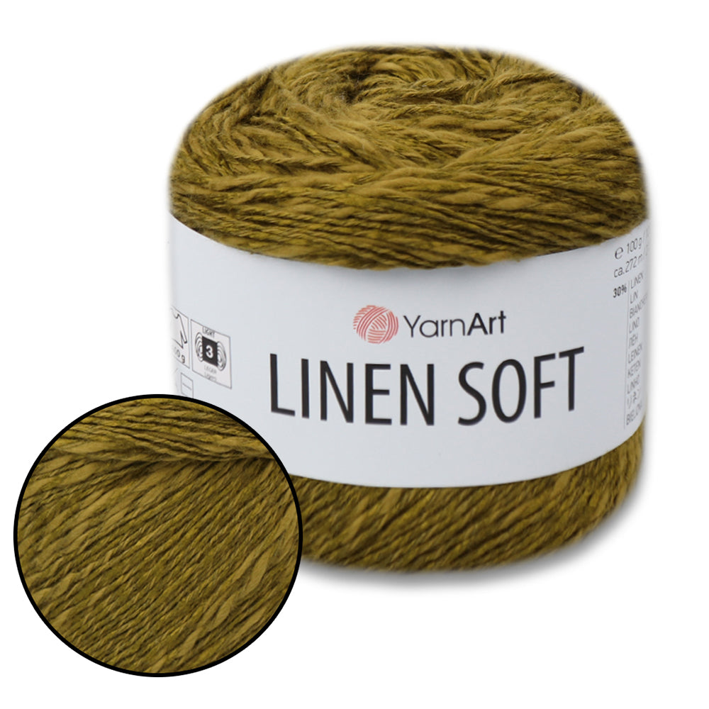YarnArt Linen Soft, 22 Colors, 3.52 oz / 297 yds