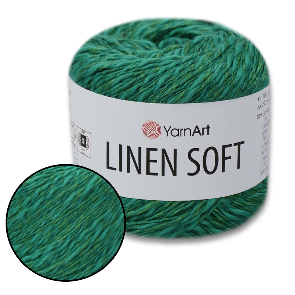 YarnArt Linen Soft, 22 Colors, 3.52 oz / 297 yds