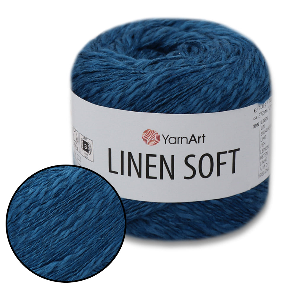 YarnArt Linen Soft, 22 Colors, 3.52 oz / 297 yds