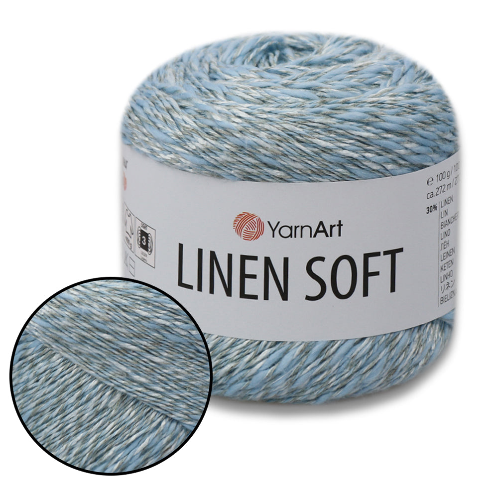 YarnArt Linen Soft, 22 Colors, 3.52 oz / 297 yds