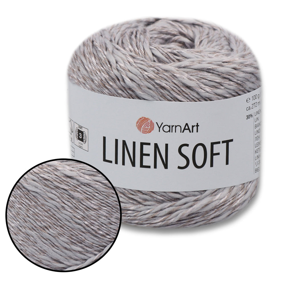 YarnArt Linen Soft, 22 Colors, 3.52 oz / 297 yds