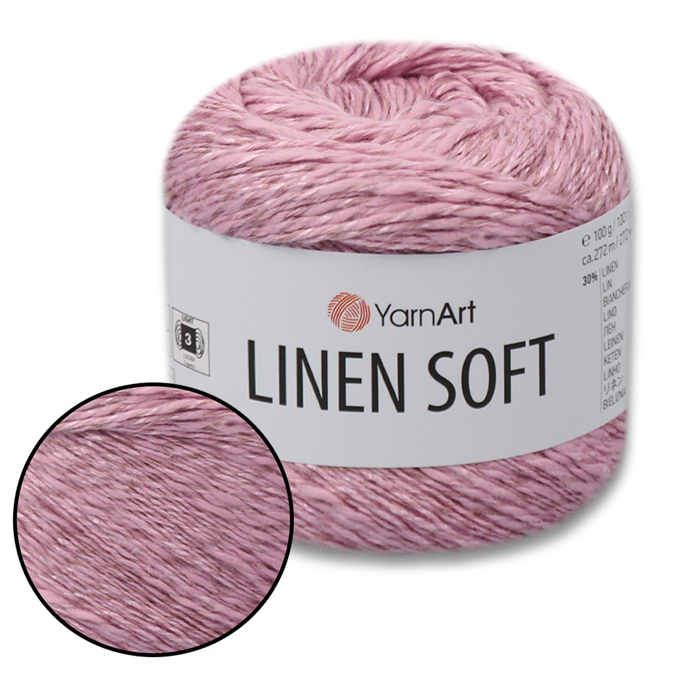 YarnArt Linen Soft, 22 Colors, 3.52 oz / 297 yds