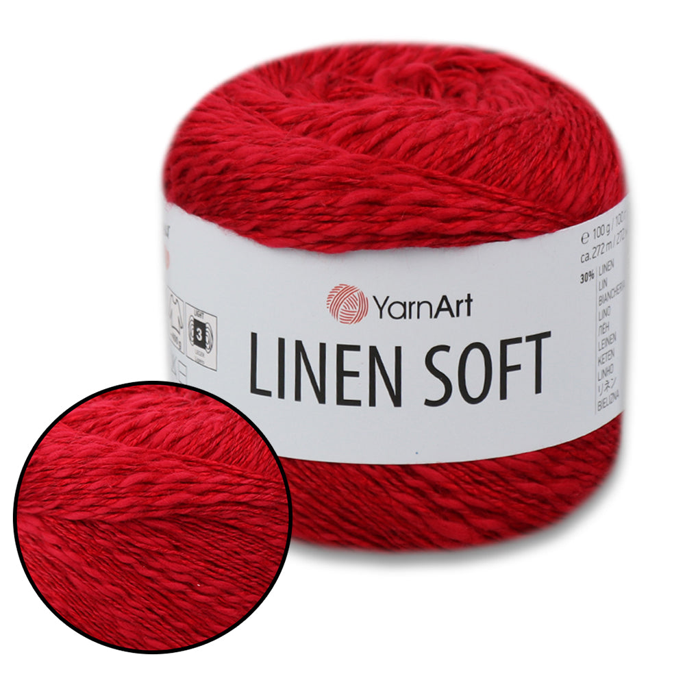 YarnArt Linen Soft, 22 Colors, 3.52 oz / 297 yds