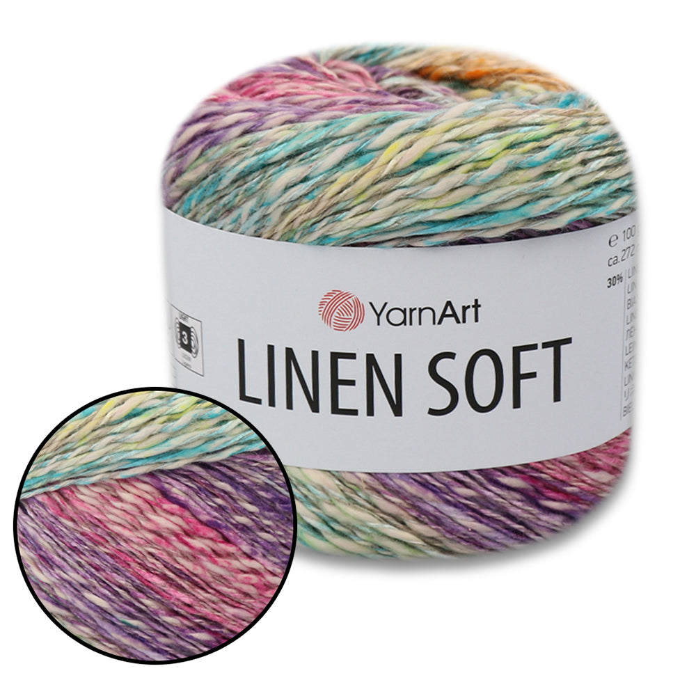 YarnArt Linen Soft, 22 Colors, 3.52 oz / 297 yds