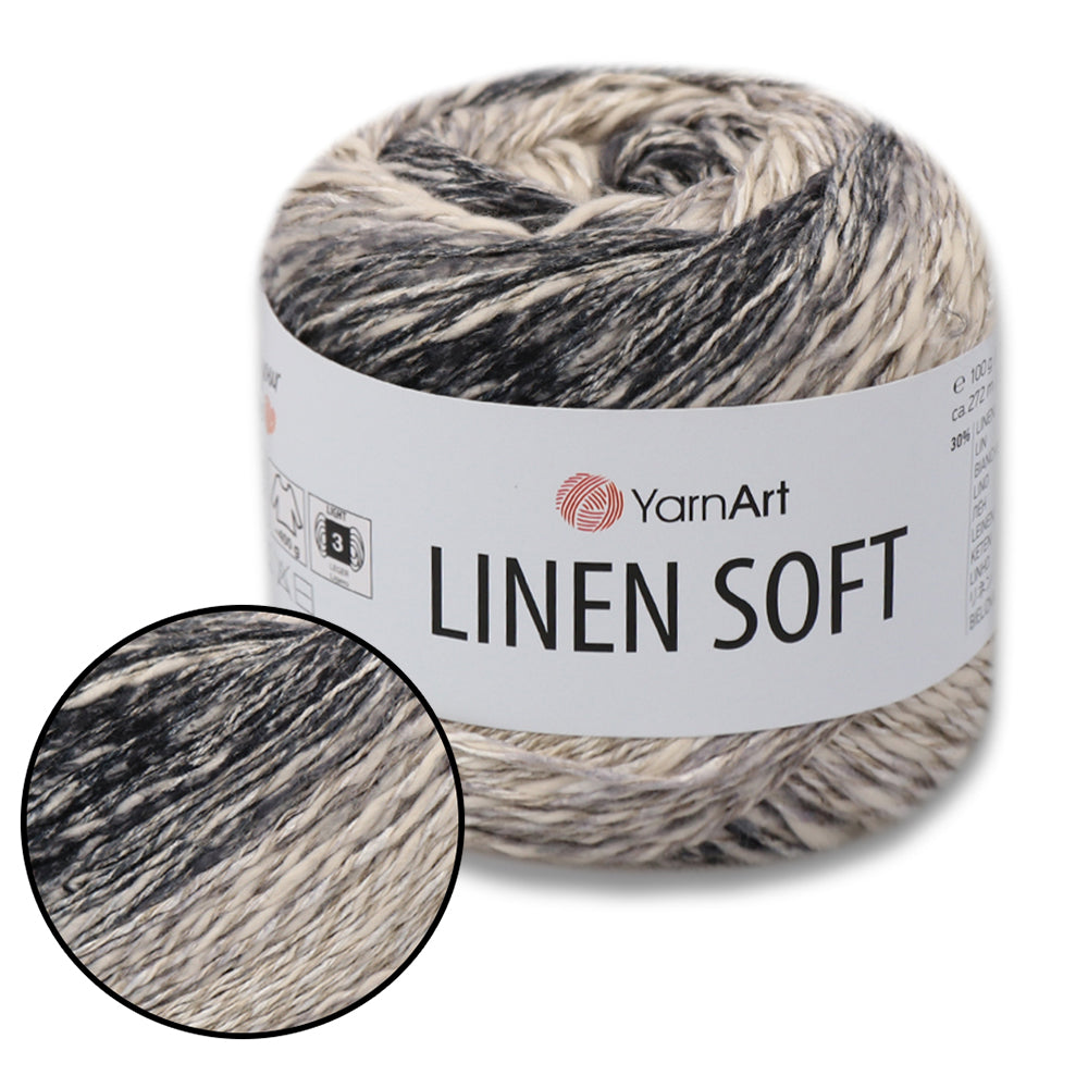 YarnArt Linen Soft, 22 Colors, 3.52 oz / 297 yds