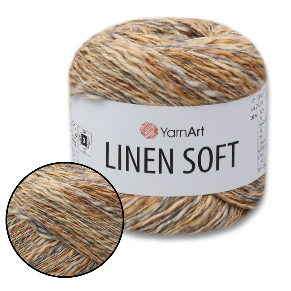 YarnArt Linen Soft, 22 Colors, 3.52 oz / 297 yds